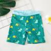 KAGAYD Girls Boys Swimsuit 3 Piece Bathing Suits Cute Dinosaur Bikini Tankini Sets with Shorts Cartoon Hat for 2~7Years (Green, 4-5 Years) view 3