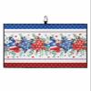 SEVENBABU Golf Towels for Golf Bags with Clip - Funny Microfiber Waffle Pattern Golf Towel Independence Day American Flag Blue Red Stripe Golf Accessories for Men Women Gifts 24x16 Inch view 1