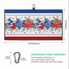 SEVENBABU Golf Towels for Golf Bags with Clip - Funny Microfiber Waffle Pattern Golf Towel Independence Day American Flag Blue Red Stripe Golf Accessories for Men Women Gifts 24x16 Inch view 3