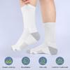 Dressnu Men's White Long Calf Socks Basketball Sports White 2 5 pairs view 2