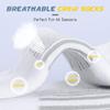 Dressnu Men's White Long Calf Socks Basketball Sports White 2 5 pairs view 4