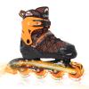 Nattork Adjustable Inline Skates for Little Kids Boys with Light up Wheels - Orange Child Blade Roller Skating for Beginners Size 1 2 3 4 Ages 7 8 9 10 view 2