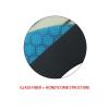 DNRJEWTA Surfboard Fins G5 Surf Fins Three-Piece Surfboard Accessory Honeycomb Rudder FCS2 Surfboard Base Blue Surfing Accessories view 2