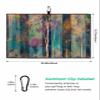 SEVENBABU Golf Towels for Golf Bags with Clip - Funny Microfiber Waffle Pattern Golf Towel Abstract Oil Painting Tree Leaves Blue Golf Accessories for Men Women Gifts 24x16 Inch view 3