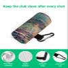 SEVENBABU Golf Towels for Golf Bags with Clip - Funny Microfiber Waffle Pattern Golf Towel Abstract Oil Painting Tree Leaves Blue Golf Accessories for Men Women Gifts 24x16 Inch view 4