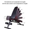 5-in-1 Adjustable Weight Bench - Foldable Multi-Purpose Bench for Full Body Workout, Incline Decline Bench for Home Gym view 4