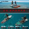11'6x35'' Extra Wide Inflatable Paddle Board, 450lb Capacity Stand Up Paddle Board for Adults (x3), Stable Inflatable SUP, All Skill Levels, 3 Handles, 100L Backpack, 3PCS Paddle, 5L Dry Bag view 3