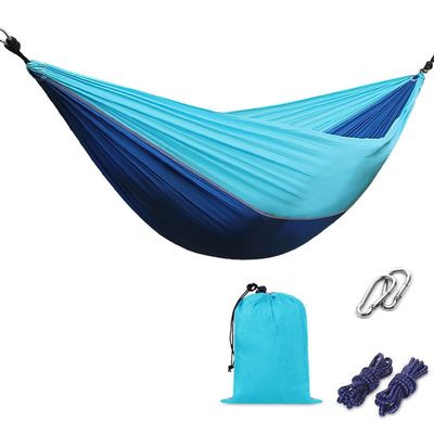 Camping Hammock 210T Nylon Breathable Hammock Tent with Tree Straps & Aluminum Alloy Carabiners Travel Hammock Quick Drying for Hiking Backpacking Garden (Color : H, Size : 220x90cm)