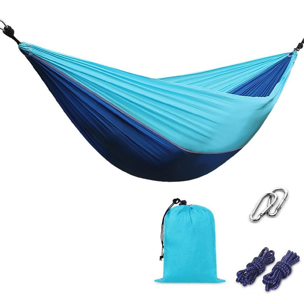 Camping Hammock 210T Nylon Breathable Hammock Tent with Tree Straps & Aluminum Alloy Carabiners Travel Hammock Quick Drying for Hiking Backpacking Garden (Color : H, Size : 220x90cm)