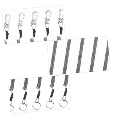 Anneome 6pcs Fishing Rod Protection Rope Elastic Lanyard for Women Men Fishing Belt Gripper Trout