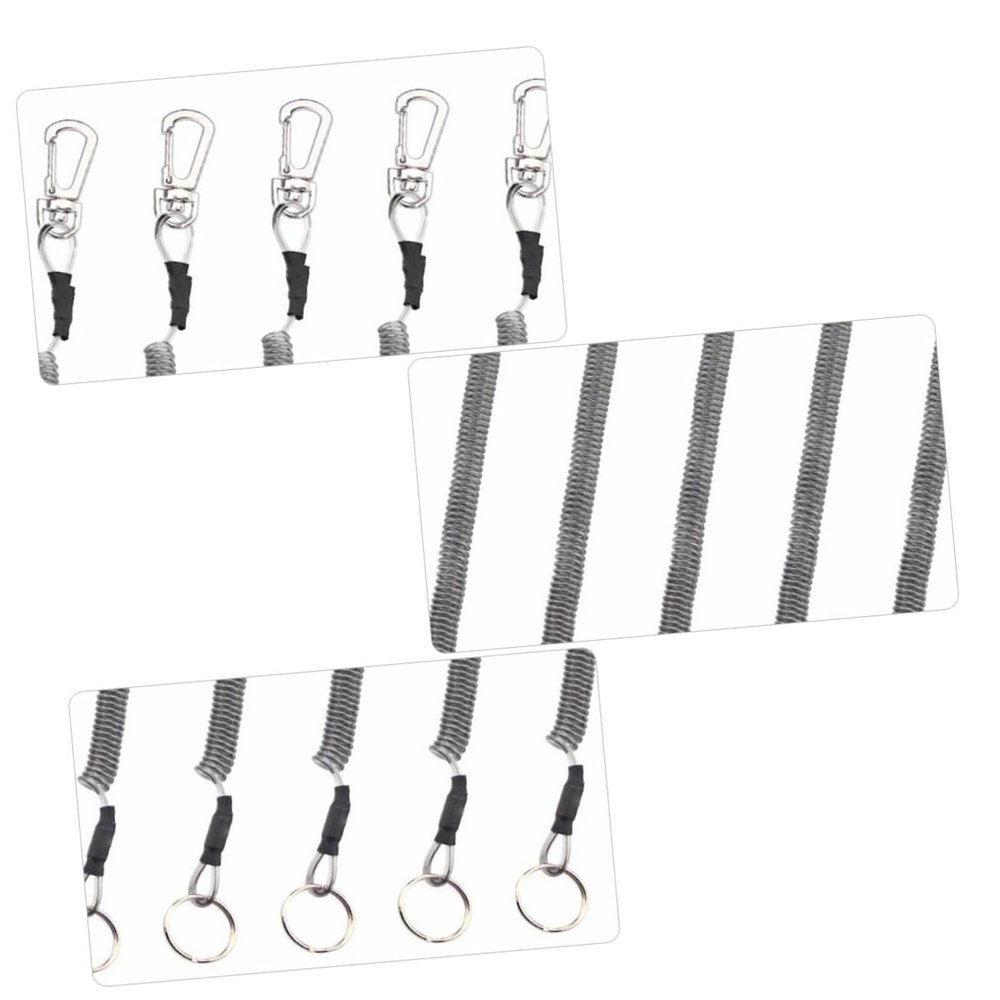 Anneome 6pcs Fishing Rod Protection Rope Elastic Lanyard for Women Men Fishing Belt Gripper Trout