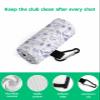 SEVENBABU Golf Towels for Golf Bags with Clip - Funny Microfiber Waffle Pattern Golf Towel Spring Orchid Flowers Plants Purple Golf Accessories for Men Women Gifts 24x16 Inch view 4