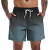 SILKWORLD Mens Swim Trunks Quick Dry Bathing Suits Shorts with Zipper Pockets, MQ18_Zip_P10, Medium view 1