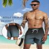 SILKWORLD Mens Swim Trunks Quick Dry Bathing Suits Shorts with Zipper Pockets, MQ18_Zip_P10, Medium view 3