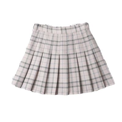 Summer Golf Skirt for Women Clothes Preppy Girls Elegant Female A Line Mini Plaid Pleated Skirt Stripe Tennis Skirts