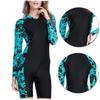 Parliky Women Sleeve Surf Swim Suit Sun Yellow Floral Design and Breast Pad Comfortable for Water Sports view 3