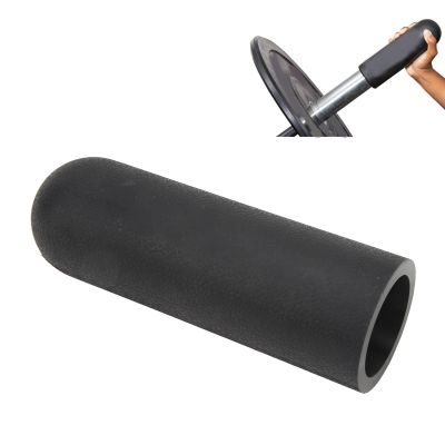 HERCHR Black Silicone Dumbbell Handles Grips Lightweight Comfortable Grip Barbell Grips for 2 Inch Barbell Weightlifting Muscle Building