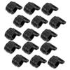 Anneome 15pcs Plastic Tent Hooks for Outdoor Camping Tent Pole Connection Clips Lightweight Accessories for Garages Sheds and Hiking view 1