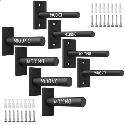 MIUONO Weight Plate Holder for 2" Olympic Weigh Plates and Weight Plate Rack for 1" Plates Bundle