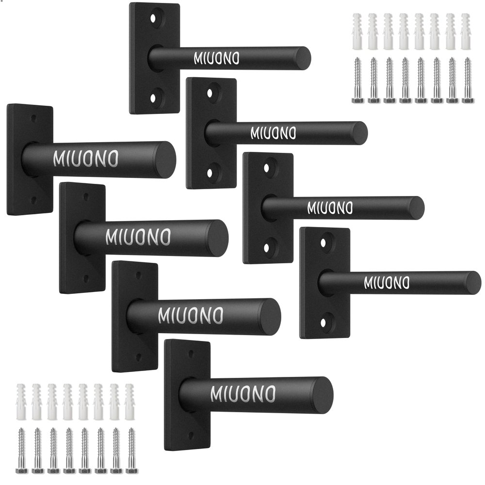 MIUONO Weight Plate Holder for 2" Olympic Weigh Plates and Weight Plate Rack for 1" Plates Bundle