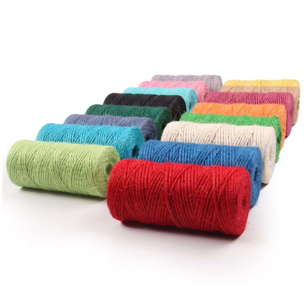 NineFit Basics 100m Dark Green Rope Twine SOGA String for DIY Crafts Festive Decorations Gardening Wedding Birthday Fence Dec