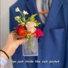 12 Pack Boutonniere Plastic Sleeve - Flowers Not Included, Holder for Suit Jacket Pocket - No Lapel Pin Required, Perfect for Wedding Groom and Groomsmen Suits view 3