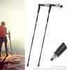 1 Pair of 5-Section Folding Damping Alpenstock with Inner Lock Telescopic Hiking Walking Sticks view 3