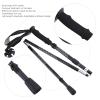 1 Pair of 5-Section Folding Damping Alpenstock with Inner Lock Telescopic Hiking Walking Sticks view 4