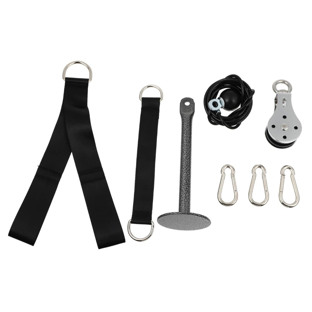 VANZACK 1set Tricep Pull Down Cable Machine Attachment Pulley System High-Strength Fitness Equipment for Arm Training Compact Design for Home Use