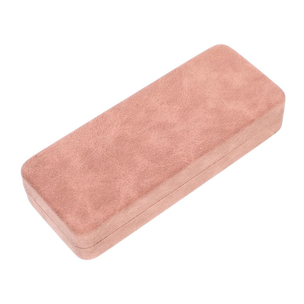 LIFKOME Leather Eyeglass Case Portable Sunglasses Holder Eyewear Box for Travel Compact Design for Pocket Bag for Men and Women