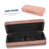 LIFKOME Leather Eyeglass Case Portable Sunglasses Holder Eyewear Box for Travel Compact Design for Pocket Bag for Men and Women view 3