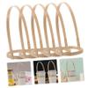 Yardwe 10 Pack Bamboo Drink Carrier with Handle for Coffee Cups view 4