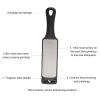 Multipurpose Double Sided Sharpening Stone,Fast Emery Knife Sharpener,Outdoor Field Knife Sharpener,Professional Kitchen Utensil,Household Sharpening Stick (Black) view 3