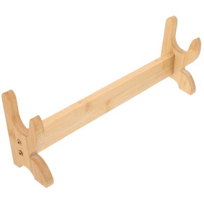 Anneome Fine Craftsmanship Sword Rack Sturdy Wooden Sword Holder Stand Sturdy Construction Display Store Flutes