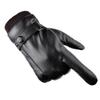 POPETPOP Touchscreen Riding Gloves Windproof Women's Ski Gloves Pu Leather Warm Women's Sports Full Protection view 4