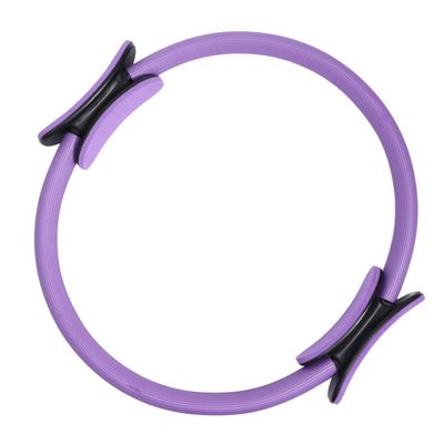POPETPOP Purple Pilates Ring Circle Yoga Accessory Resistance Band for Balance Flexibility Range of Motion