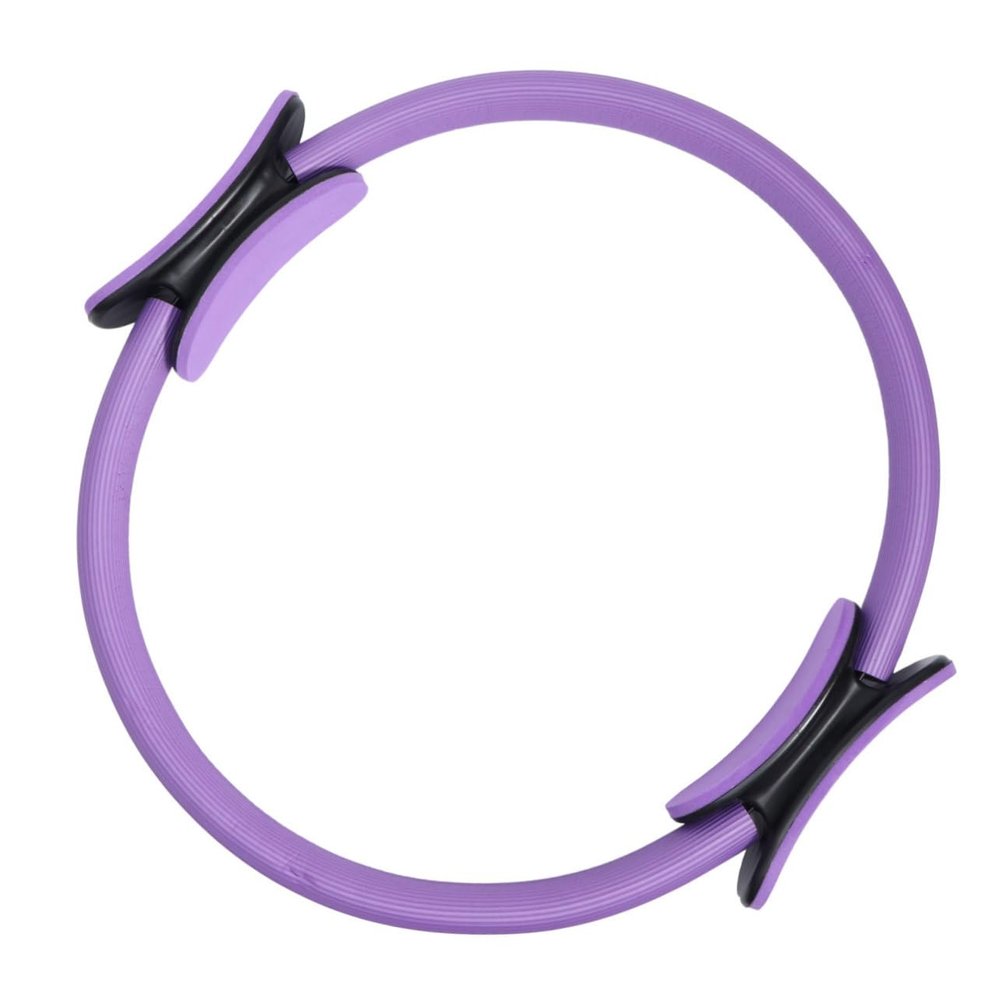 POPETPOP Purple Pilates Ring Circle Yoga Accessory Resistance Band for Balance Flexibility Range of Motion