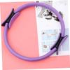 POPETPOP Purple Pilates Ring Circle Yoga Accessory Resistance Band for Balance Flexibility Range of Motion view 2
