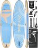 11x35 Extra Wide Inflatable Paddle Board, 430lb Capacity Stable Paddleboard for Yoga, Stand up Paddle Board for Adults(x3), Full Coverage EVA Deck, 5 Handles, 100L Backpack, All-Round view 1