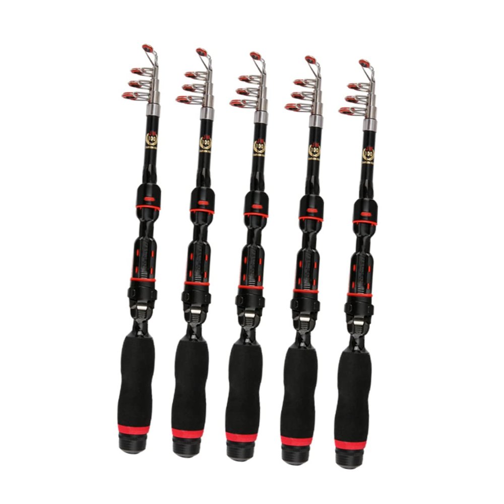 SUPVOX Compact Telescopic Rod Casting Weight Folding Fishing Pole Portable Fishing Supplies Fisherman Friend