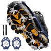 Crampons Ice Cleats Traction Snow Grips for Boots Shoes Women Men Anti Slip 19 Stainless Steel Spikes Safe Protect for Hiking Fishing Walking Climbing Mountaineering view 1