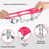 Crampons Ice Cleats Traction Snow Grips for Boots Shoes Women Men Anti Slip 19 Stainless Steel Spikes Safe Protect for Hiking Fishing Walking Climbing Mountaineering view 3