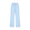 Cotton Linen Pants for Women Trendy 2026 High Waist Drawstring Cropped Pant Trousers Casual Summer Wide Leg Capris view 3