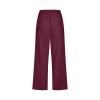 Cotton Linen Pants for Women Trendy 2024 High Waist Drawstring Cropped Pant Trousers Casual Summer Wide Leg Capris view 4