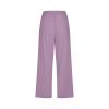 Cotton Linen Pants for Women Trendy 2024 High Waist Drawstring Cropped Pant Trousers Casual Summer Wide Leg Capris view 4