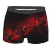 FEMOS Men'S Boxer Briefs -Explosion Burst Red Black- Comfort Fit,Stretch Microfiber Underwear Trunks,Breathable Mens Boxer Shorts, Small view 1
