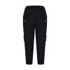 Akklian Women's Capri Yoga Pants Active Leggings Gym Cropped Trousers Drawstring Workout Sweatpants Causal Pants with Pockets Black view 4
