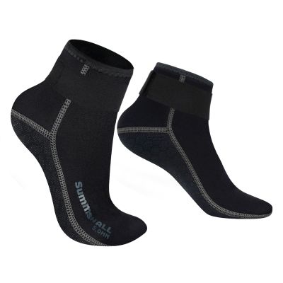 Summshall Neoprene Socks 5mm Wetsuit Socks Keep Warm Anti-slip Diving Socks for Men Women Low Cut Swim Socks Water Sport Snorkeling Swimming Surfing Sailing