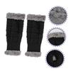 GALPADA Men's Winter Gloves Knitted Warm Mitts Women's Winter Gloves for Cold Weather Comfortable Open Finger Arm Covers Random Color view 4