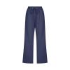 Cotton Linen Pants for Women Trendy 2026 High Waist Drawstring Cropped Pant Trousers Casual Summer Wide Leg Capris view 3